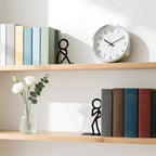Metal Bookends Thinker Bookends Decorative Cute Book Ends for Shelves Bookshelf Home Office Desk Reading Decor Bookshelf Decor for Book Lovers Gift - style: Thinker Decorative Bookends