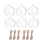 Hanging Candle Holder, Globe Tea Light Holder, Hanging Vase, Terrarium, Orbs Container, Micro Landscape DIY for Home, Office, Wedding (3.15" 6Pcs) - color: 3.15" 6pcs