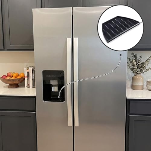 ABS Refrigerator Drip Catcher Tray for Refrigerators 4 x 9" Fridge Water Dispenser Drip Tray for Protects Water Spills and Maintain Hygiene Inside the Refrigerator