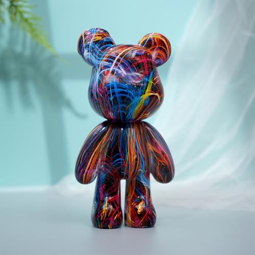 Abstract Animal Sculpture Home Decor, Bear Statue Decoration for Office, Bedroom, Living Room on Table, Shelf, Cabinet (Type B) - color: Type B