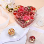Potchen 3 Pcs Large Silicone Molds for Resin Activity Hexagon Glossy Deep Square Molds with 3 Pcs Round Epoxy Resin Patterns for Flowers Preservation DIY Making(Heart Style) - style: Heart Style