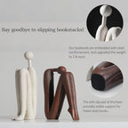 Decorative Bookends for Heavy Books, Thinker Statue Book Holders for Shelves & Office Desk, Abstract Decor Aesthetic Book Ends Stoppers, Modern Bookshelf Decoration - style: Thinkers