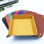 siduater Valet Tray Desktop Storage Organizer – Vegan Leather Catchall Tray Bedside Vanity Tray Nightstand Caddy Holder for Remote Controller, Watch, Keys, Phone, Wallet, Coin, Jewelry, Yellow - color: Yellow
