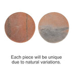 Creative Co-Op Marble Round Soapdish, Pink - color: Pink