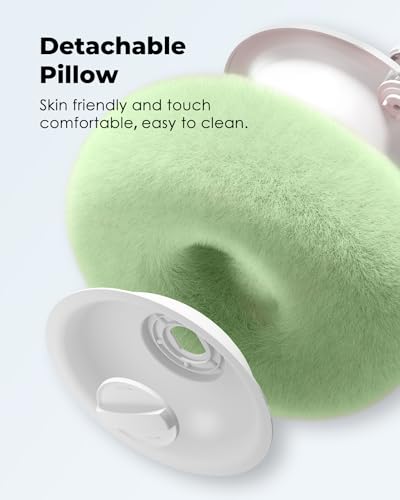 Viozon Tablet Stand Pillow, Compatible with 4.7"-13" Phone/Tablet, iPad, iPhone, Samsung, Google, Kindle, 360°Adjustable Phone Holder for Bed with Soft Plush Fabric, and Detachable Bowl, Green - color: Green