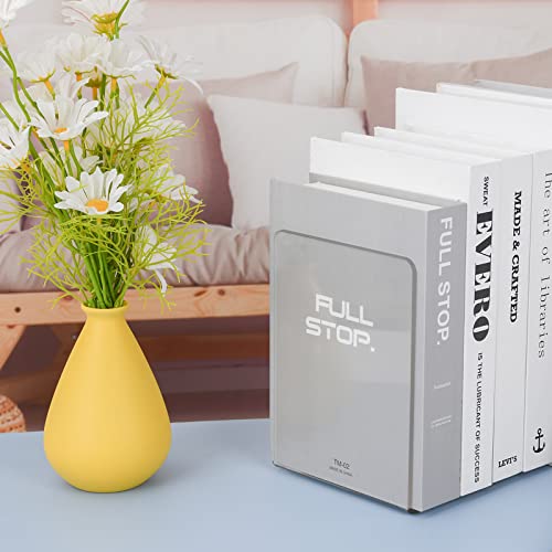 MerryNine Acrylic Book Ends 20pcs for Shelves, Clear Bookends for Shelves, Book end Organizer, Book Holder Stand Decorative, Book Stoppers for Heavy Duty Books (7.08"x4.72"_10 Pairs) - color: Th:3mm/0.12", size: 20 Pcs - 7.08 x 4.72 in