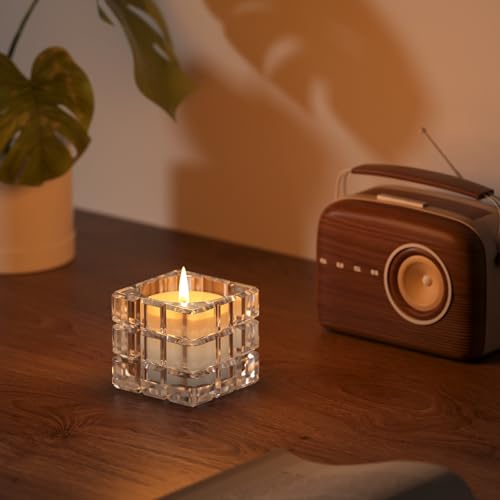 6pcs Votive Candle Holder, Glass Votive Cande Holders Bulk, Tealight Cande Holder for Home Decor, Wedding,Christmas,Thanksgiving - size: 6 Pcs