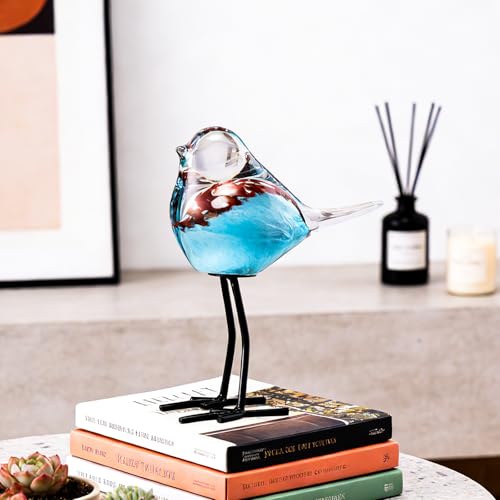 Glass Bird Figurines Art Collectible Ornaments Statue Figurines Modern Handmade Sculpture Home Decor - color: Bd-6