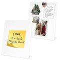 2 Pack Magnetic Board,Magnet Board,Metal Magnetic Bulletin Board (White) - color: White