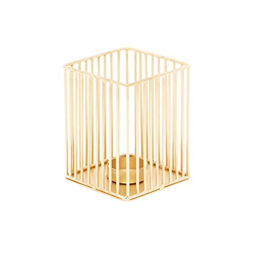 Deco 79 Candle Holder, S/3 4", 11", 16" W, Gold - size: S/3 4", 11", 16"W