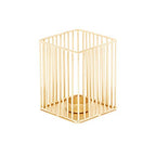 Deco 79 Candle Holder, S/3 4", 11", 16" W, Gold - size: S/3 4", 11", 16"W