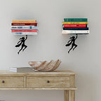 Artori Design Floating Bookshelf for Kids, Invisible Metal Book Shelf, Wall Decore Book Lovers Bookshelf (2 x Wondershelf) - size: 2 x Wondershelf