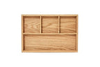 pandapark Wood Organizer Tray,Black Walnut,Desk & Drawer Storage Box (Oak Master-4) - color: Oak Master-4