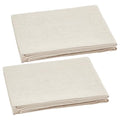 FINGERINSPIRE 2 PCS Pottery Linen Cloth 63x39 inch (Ivory White) - Linen Fabric Tablecloth Clay Sculpture Tool for Ceramic Art DIY Crafts