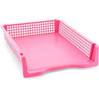 Bright Creations Classroom Turn in Trays - 6-Pack, Letter Size, 12.75 x 9.75 x 2.75 in, Rainbow Plastic - Teacher Supplies & Classroom Must Haves - Stackable Paper Organizer & Homework Trays