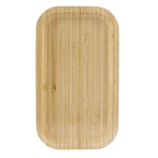 Jiozermi 9.84" Bamboo Serving Tray for Tea, Perfume, Food, Candles & Cosmetics - size: 9.8" x 5.5" x 0.8"