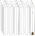 24 Pcs Hurricane Candle Holder Sleeve, W:2.5" H:14" Bottomless Clear Glass Cylinder Candleholder Cover Open Both Ends Glass Chimney, Candle Shade for Centerpieces, Wedding Party Event Decor - size: 2.5"W x14"H