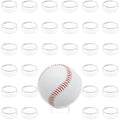 Wyn-MART 30 Pcs Ring Golf Ball Display Case 1.22 Inches Clear Baseball Holder Golf Ball Holder Small Baseball Acrylic Stands Round Ring Stand Acrylic Display Stands for Small Balls, Egg, Spheres - size: Stand: 1.22 in-30 pcs