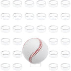 Wyn-MART 30 Pcs Ring Golf Ball Display Case 1.22 Inches Clear Baseball Holder Golf Ball Holder Small Baseball Acrylic Stands Round Ring Stand Acrylic Display Stands for Small Balls, Egg, Spheres - size: Stand: 1.22 in-30 pcs