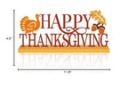 COCHIE Metal Happy Thanksgiving Sign, Fall Leaves Turkey Table Centerpieces Decorations for Home, Office, Shelf, Mantel, Indoor, Traditional Party Supplies Decor (Thanksgiving) - style: Thanksgiving