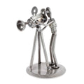 NOVICA Metallic Decorative Recycled Metal Sculpture, 7.25" Tall, 'Rustic Camera Man'