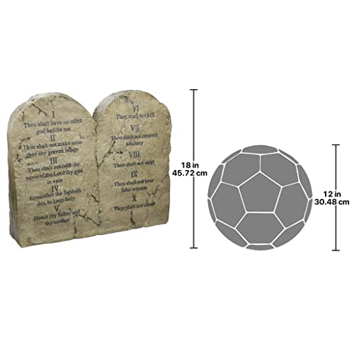 Design Toscano Ten Commandments Sculptural Tablet