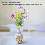 3D Puzzle Vase Unique Flower Vase for Adults Made by 160 Curved Plastic Puzzle, Relax Puzzles for Adults, DIY Jigsaw Creative Gift for Parents & Housewarming - color: Summer