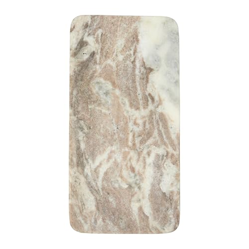 Bloomingville Marble Food Serving Tray, Beige and White - color: Beige/White