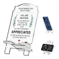 Creative Masterpiece Painting Board Phone Stand for Stylish Desktop Display – Complete Set of Acrylic Decorations, Ideal Gift Option! (Transparent - Motivational Message) - style: Transparent - Motivational Message