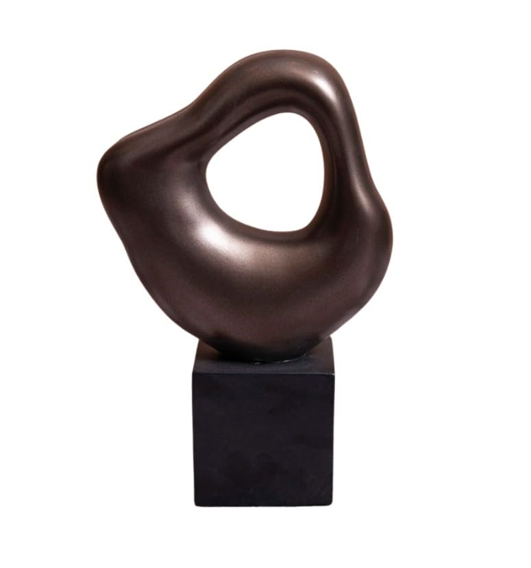 Modern Home Decor, Decorative Abstract Sculpture, Hand Painted Statue Decor, Modern Sculpture for Office Decor, Minimalist Statue, Modern Stoneware Statue (Object-4) - color: Object-4