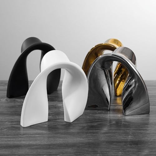 Cool Stuff to Put on Shelves Abstract Art Sculpture Decoration Decoration Living Room for Bedroom Table Decoration Office Apartment Sculptures and Statues Decor Room Decor Aesthetic(02 Gold) - color: 02 Gold