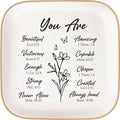Christian Gifts for Women - Jewelry Tray，Confirmation Gifts for Teen Girls, Bible Verse Gift, Religious Gifts for Women, Baptism Gifts for Girl, Great Gift for Daughter’s Confirmation (You Are) - style: You Are