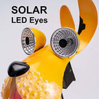 Dog Solar Lights Outdoor,Yard Art Metal Dog Statues,Outdoor Funny Statue for Garden Decor Yard Lawn Ornaments - style: Sit Dog
