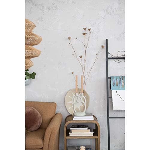 Bloomingville Modern Sculptural Double, Ivory Taper Candle Holder