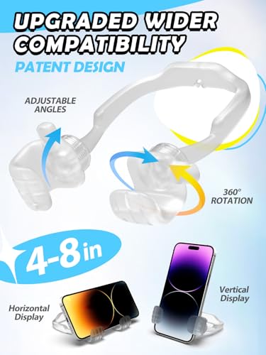 CALDEVER Mom Gift for Mothers Day Thumbs Up Lazy Phone Stand: Gifts for Teens Boys Girls Cell Phone Holder for Desk Birthday Gifts for Grandma Nana Women Wife Men Adults from Son Daughter - color: Transparent