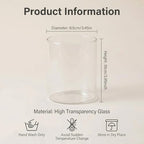 4 Inch Tall Clear Glass Cylinder Vase Flower Vase Decorative Table Centerpiece Arrangement Candle Holder High Hydroponic Floral Vase for Plants Bouquet Wedding Home Decor