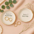 Personalized Ring Dish with Name, Custom Jewelry Tray Gift for Women, Bridesmaids, Mom, Grandma, or Best Friends (1-Name)