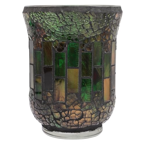 Amosfun Mosaic Candle Holder Stained Glass Home Decoration Table Candlestick Scented Candle Stand Tealight Holders Table Centerpieces