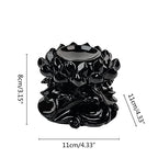 Large Lotus Crystal Ball Stand Sphere Display, Natural Healing Feng Shui Glass Orb Holder Base Statue Decoration, for 80mm-150mm Sphere - style: Large Lotus