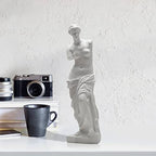 Venus de Milo Statue - Handcrafted Resin Sculpture 11 Inch Tall White Greek Goddess Art | Museum Replica for Home Decor, Office Desk, Bookshelf Display | Roman Aphrodite Mythology Decor
