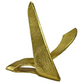 Bergamo Art 9 Inch Tall Decorative Handmade Aluminum Abstract Sculpture - color: Gold
