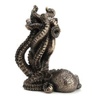 Veronese Design 5 3/8" Tall Corner Room Octopus Resin Statue Bronze Finish Single Shelf Bookend