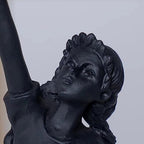 Flying Balloons Girl Statue,Resin Figure Sculpture Crafts Ornament Modern Art Sculptures for Home Decor,Anti-war Theme - style: Modern-6balloon