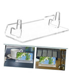 TEHAUX Transparent Acrylic Tablet Holder Minimalist Display Stand for Mobile Phones and Game Consoles for Office Desk and Home Decor Sturdy and Portable Design