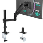 WALI Single Monitor Arm 13-33 Inch, Single Monitor Mount, Vesa Desk Mount up to 19.8lbs Single Monitor Stand with Clamp, VESA 75x75mm or 100x100mm Compatibility(GSDM001), Black - size: 13"-33", style: Single Arm