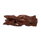 Indian Consigners Cobra Wooden Tripod Stand (Stained (Reddish Brown), 4 Inches) - color: Stained (Reddish Brown), size: 4 Inches