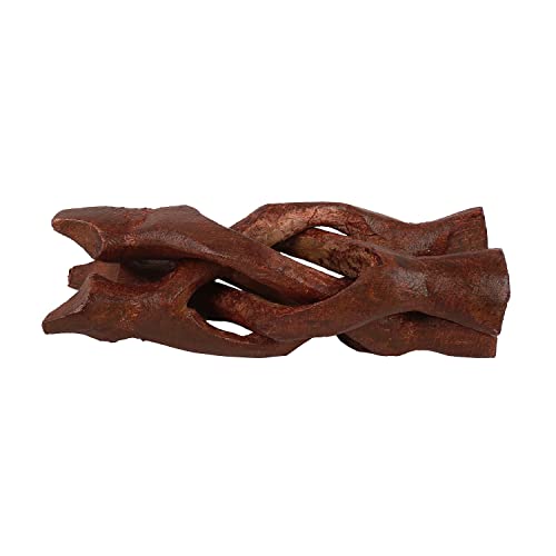 Indian Consigners Cobra Wooden Tripod Stand (Stained (Reddish Brown), 4 Inches) - color: Stained (Reddish Brown), size: 4 Inches