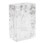 Crystal Flower Vase with Glacial Texture,Heavy Duty Large Clear Vase for Dining Table Kitchen Office Home Shelf Display Wedding Living Room Centerpieces - color: M-cv267-s