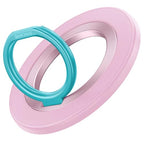 SYNCWIRE Magnetic Phone Ring Holder for MagSafe, 360° Rotation Cell Phone Grip Stand Finger Ring Kickstand Two-Sided Magnet Compatible with iPhone 17 Pro Max 16 15 14 13 12 MagSafe Accessories - color: Single Ring-1PCS-Candy Pop