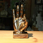 Nice purchase Hand Finger Gesture Desk Statues Fingers Sculpture Creative Home Living Room Cabinet Shelf Decoration (OK Gesture in Gold) - color: Ok Gesture in Gold